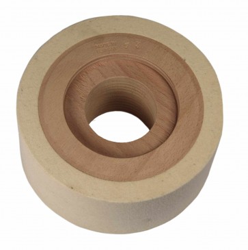 Wood & Felt Contact Wheel 3'' (75 mm) for Master Finisher or Power Finisher